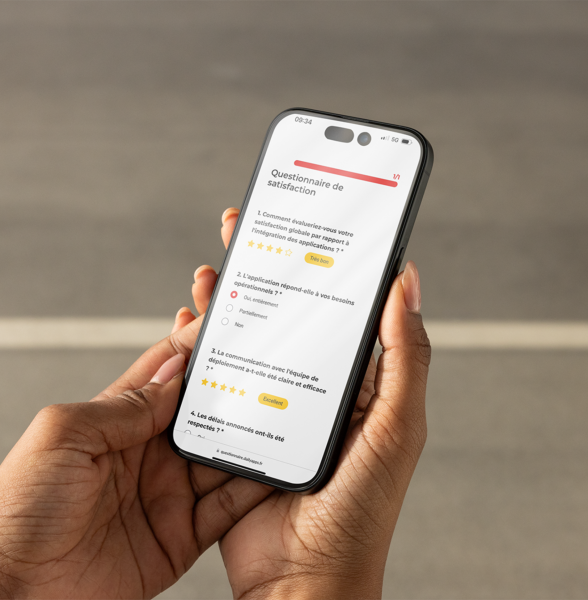 Application Sondage / Questionnaire DailyApps pour TPE / PME